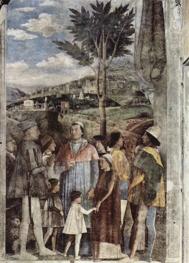 Ciclo de frescos en la Camera degli Sposi en el Palacio Ducal de Mantua, escena