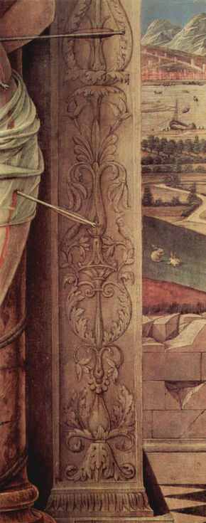 Hl. Sebastián, Detalle