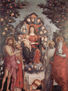 Madonna con santos, escena