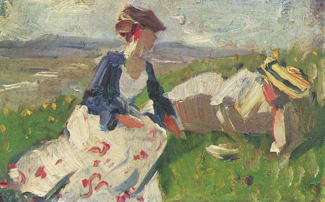 Dos mujeres en la montaña
