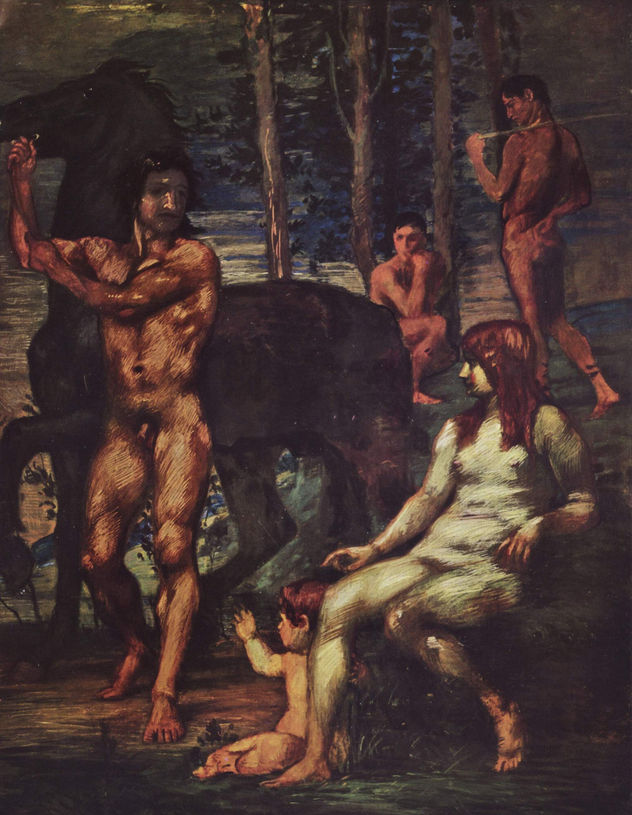 Pferdeführer und Nymphe (Raub der Helena)