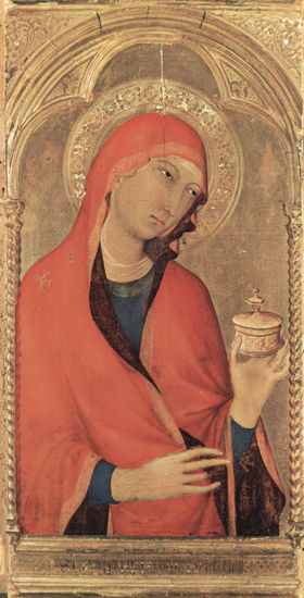 Pisa Altarpiece, third main panel from the left. 