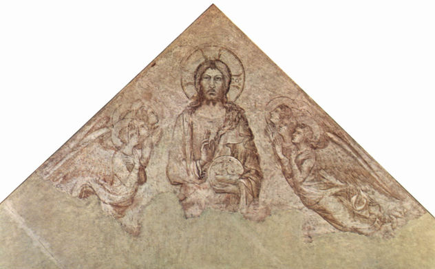 Frescos en Aviñón, iglesia de Notre-Dame-des-Doms, escena