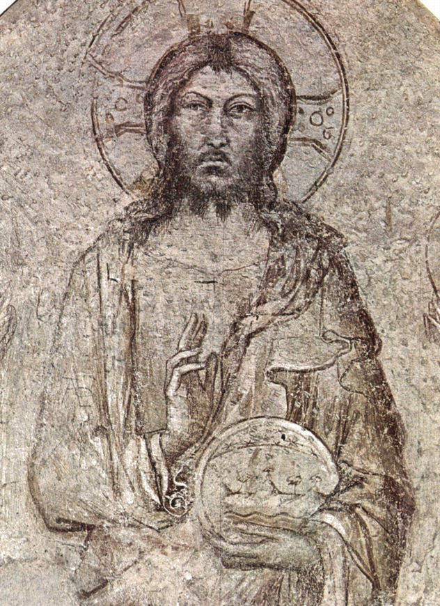 Frescos en Aviñón, iglesia de Notre-Dame-des-Doms, escena