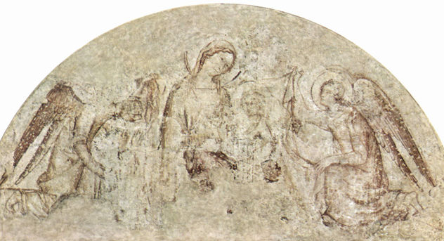 Frescos en Aviñón, iglesia de Notre-Dame-des-Doms, escena