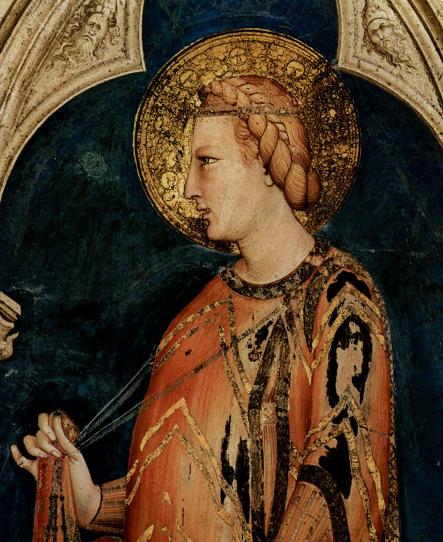 Ciclo de frescos con escenas de la vida de San Martín de Tours, capilla en la cripta de San Francisco en Asís, escena.