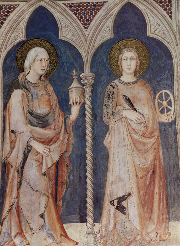 Ciclo de frescos con escenas de la vida de San Martín de Tours, capilla en la cripta de San Francisco en Asís, escena.