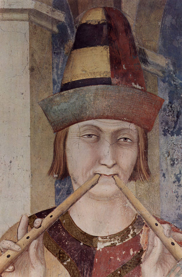 Ciclo de frescos con escenas de la vida de San Martín de Tours, capilla en la cripta de San Francisco en Asís, escena.