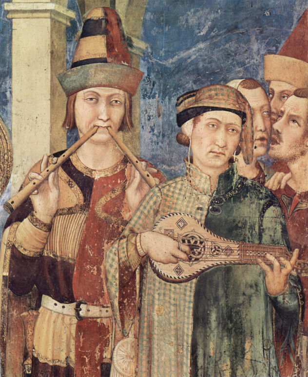 Ciclo de frescos con escenas de la vida de San Martín de Tours, capilla en la cripta de San Francisco en Asís, escena.