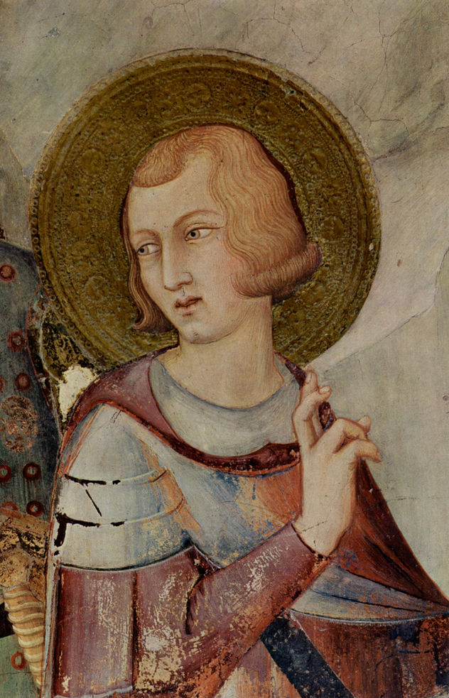 Ciclo de frescos con escenas de la vida de San Martín de Tours, capilla en la cripta de San Francisco en Asís, escena.