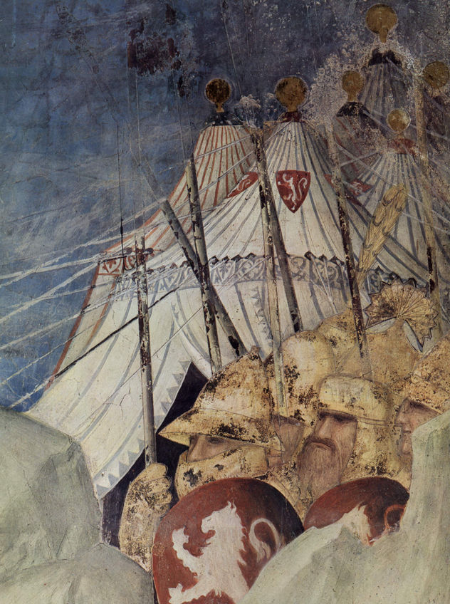Ciclo de frescos con escenas de la vida de San Martín de Tours, capilla en la cripta de San Francisco en Asís, escena.
