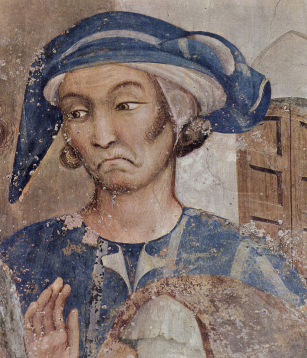 Ciclo de frescos con escenas de la vida de San Martín de Tours, capilla en la cripta de San Francisco en Asís, escena.