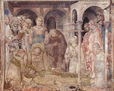 Ciclo de frescos con escenas de la vida de San Martín de Tours, capilla en la cripta de San Francisco en Asís, escena.