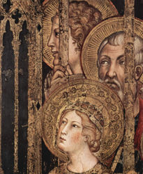 Maestà, Madonna en...