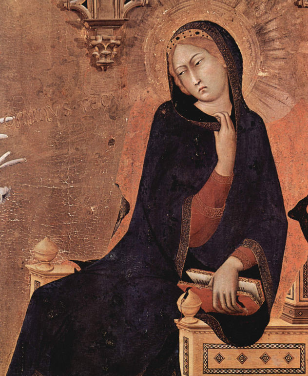 Annunciation Triptych, Central Panel, Scene