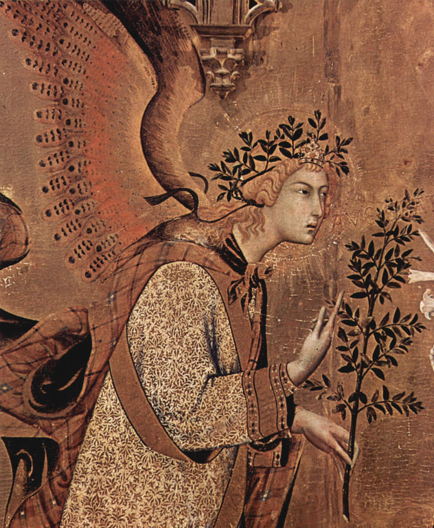 Annunciation Triptych, Central Panel, Scene