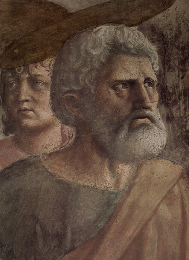 Ciclo de frescos de la Capilla Brancacci en Santa Maria del Carmine en Florencia, escenas de la vida de Pedro, escena