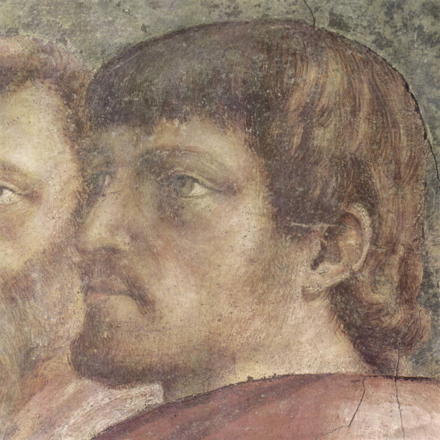 Ciclo de frescos de la capilla Brancacci en Santa Maria del Carmine en Florencia, escenas de la vida de Pedro, escena