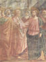 Ciclo de frescos de la capilla Brancacci en Santa Maria del Carmine en Florencia, escenas de la vida de Pedro, escena