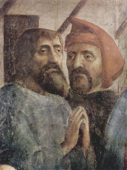 Ciclo de frescos de la capilla Brancacci en Santa Maria del Carmine en Florencia, escenas de la vida de Pedro, escena 