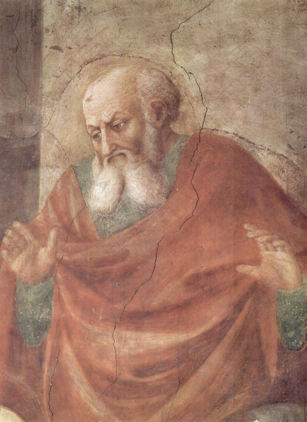 Ciclo de frescos de la Capilla Brancacci en Santa Maria del Carmine en Florencia, escenas de la vida de Pedro, escena