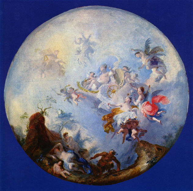 Júpiter y Antíope (Boceto para un fresco de cúpula)