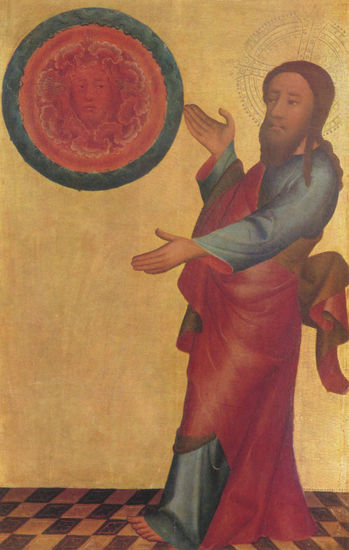 Grabower Altar, Altar de Pedro, left inner wing, exterior, scene 