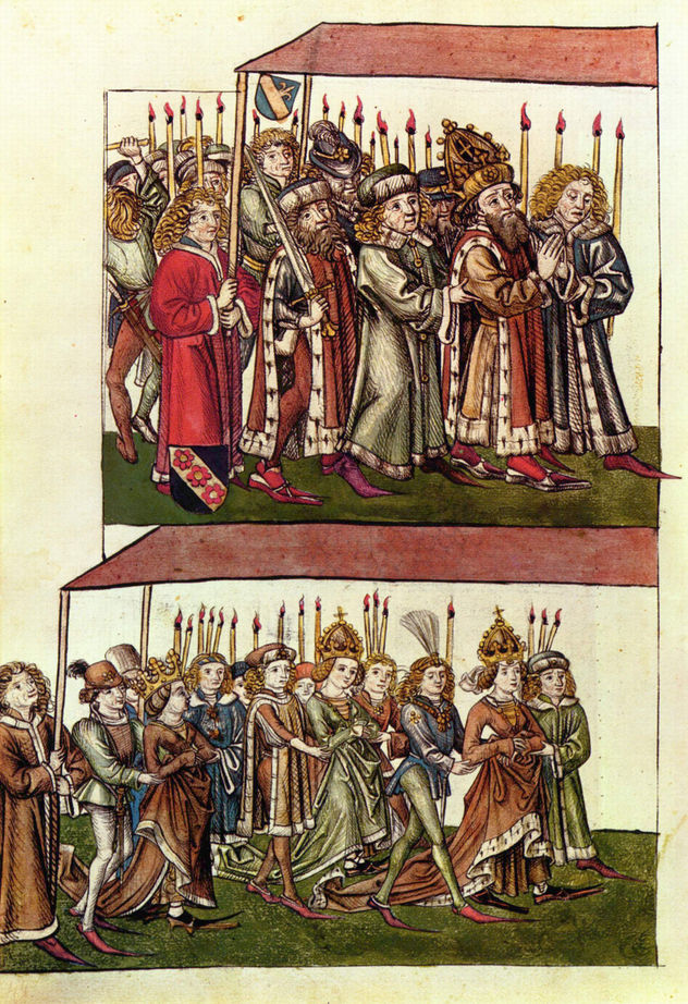 Crónica del Concilio de Constanza de Ulrich von Richental, escena