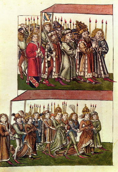 Crónica del Concilio de Constanza de Ulrich von Richental, escena 