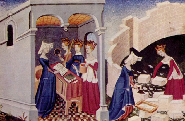 Miniatura de la "Cité des Dames" de Christine de Pisan