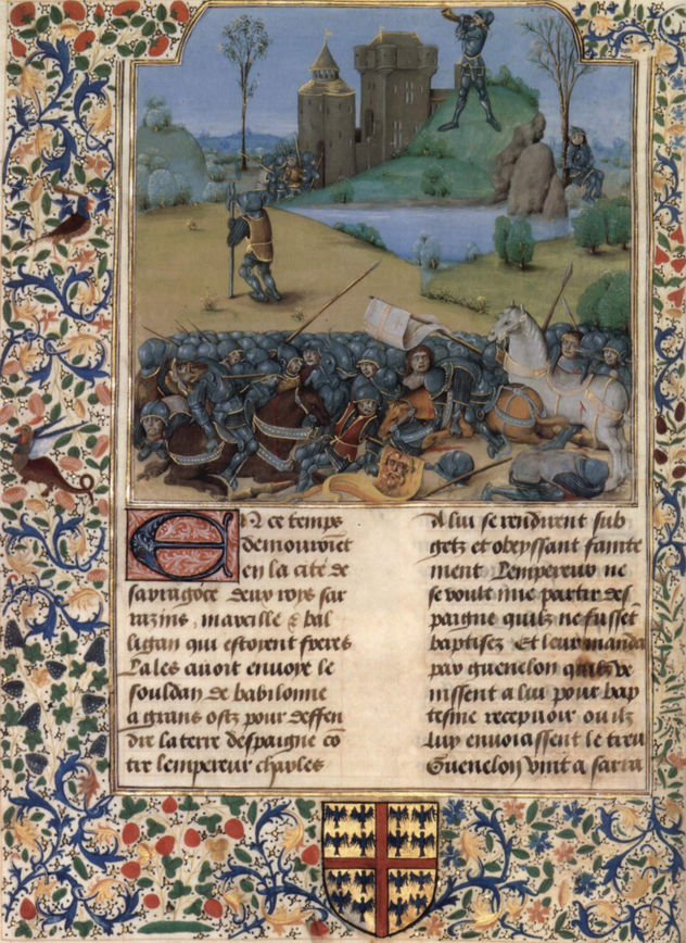 La Fleur des Histoires de Jean de Mansel, escena
