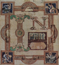 Evangeliar, escena