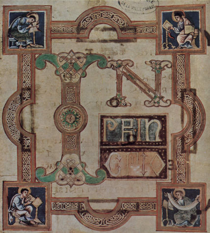 Evangeliar, escena