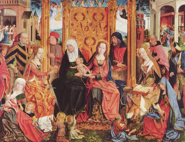 Sippenaltar, Mitteltafel