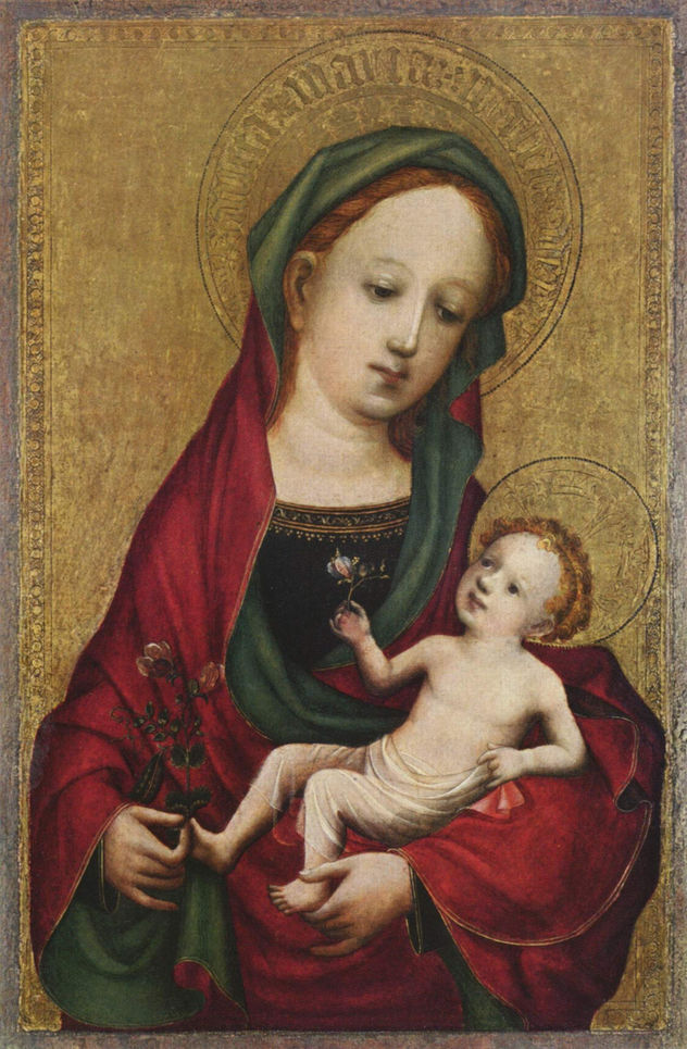 Madonna con la flor de guisante