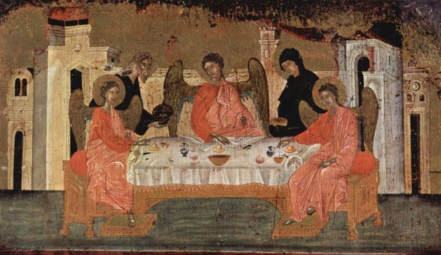 Visit of the Three Angels to Abraham and His Hospitality