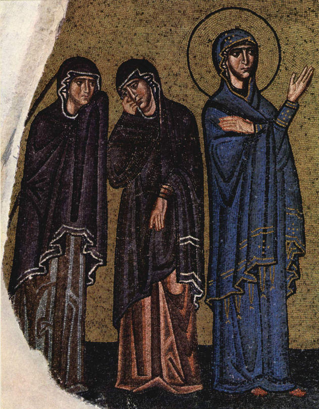 Mosaicos de la iglesia Nea Moni en Chios, escena