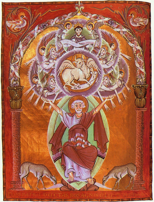 Evangeliar Kaiser Ottos III., Szene