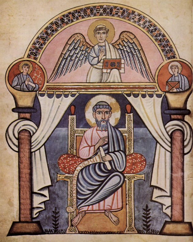 Codex Aureus de Canterbury, escena