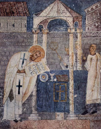Frescos in the...