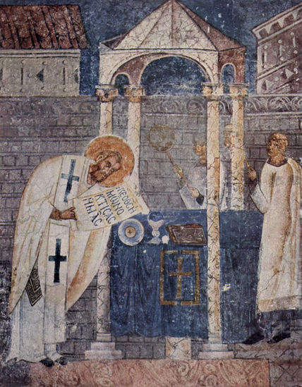 Frescos in the...