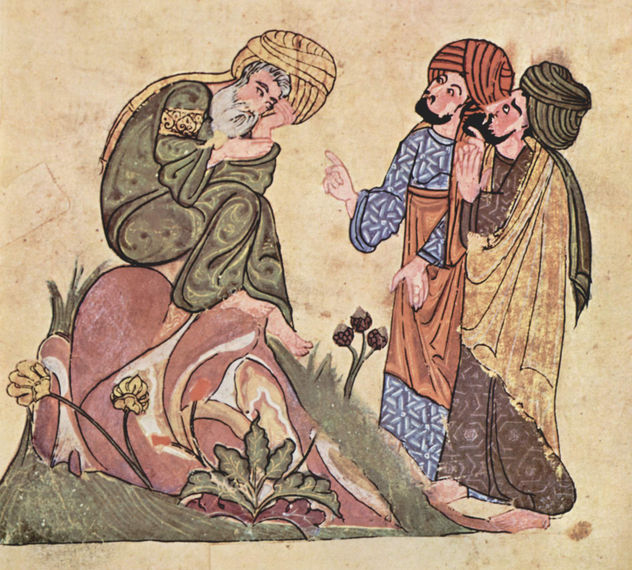 Die auserlesensten Weisheitssprüche und schönsten Reden, al-Mubashshir-Manuskript, Szene
