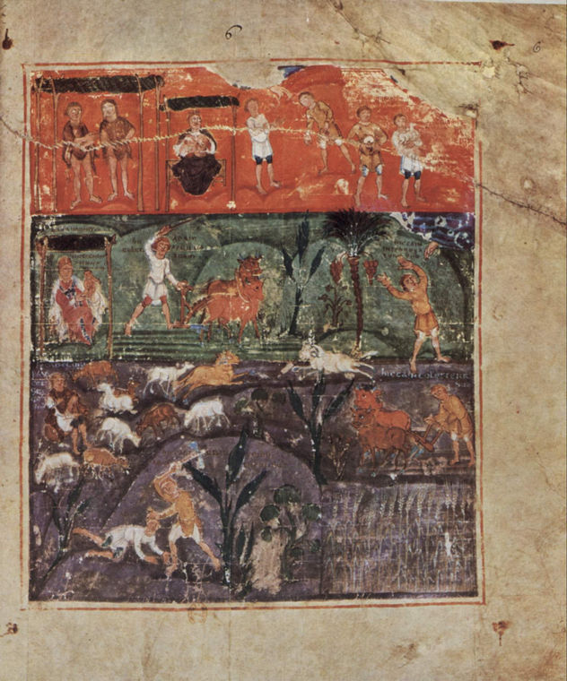Ashburnham Pentateuch Manuscript, Scene