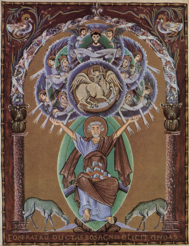 Evangeliar de Otón III., escena
