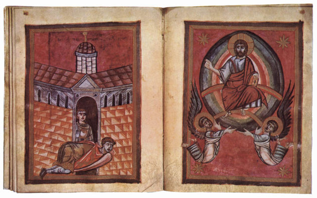 Gebetbuch Ottos III., Szene