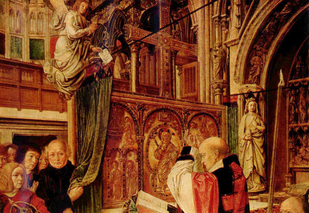 La misa de San Gil, detalle