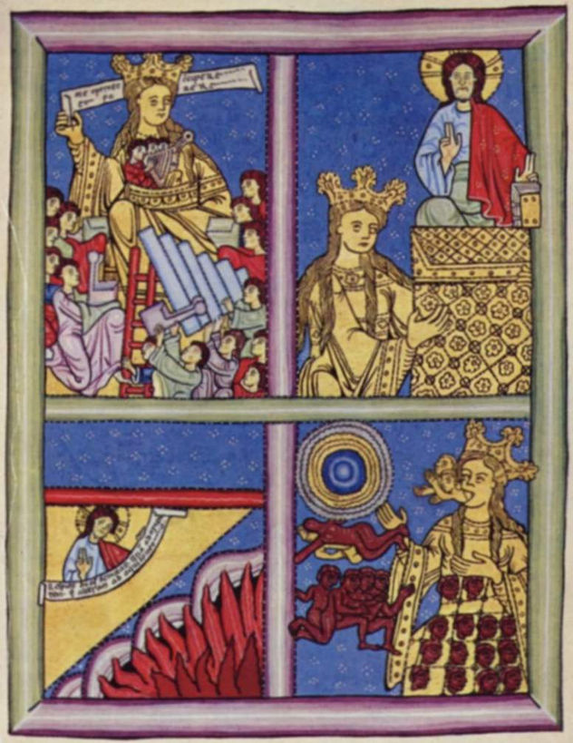 Hildegardis Codex, called Scivias Codex, scene
