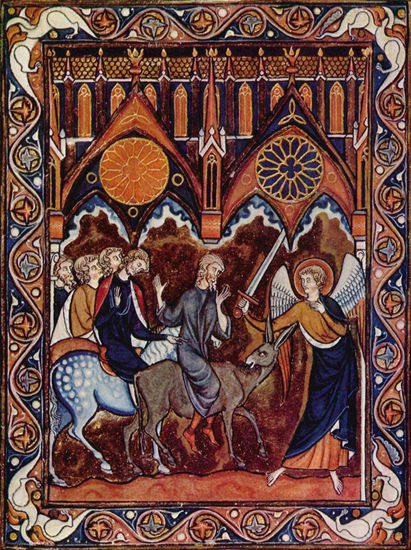 Salterio de Luis el Santo (Luis IX, Rey de Francia), escena 