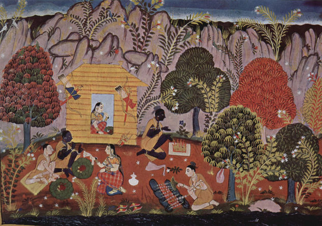 Rāmāyaṇa-Manuscript, scene 