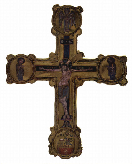Reliquienkreuz, Szene